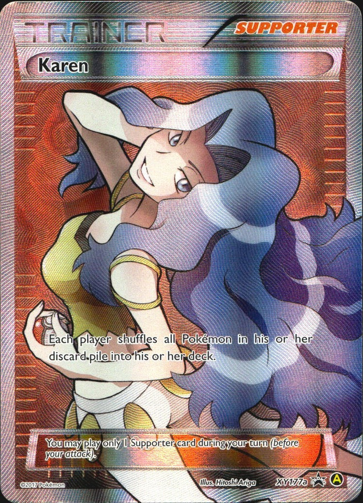 Karen XY177A Promo XY Black Star Promos Pokemon Near Mint