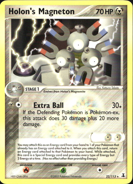 Holon's Magneton 22/113 Rare Delta Species Pokemon Near Mint