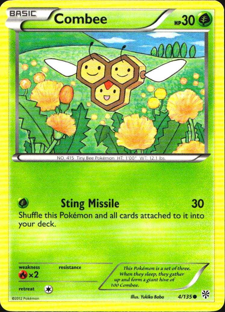Combee 4/135 Common Plasma Storm Pokemon Near Mint