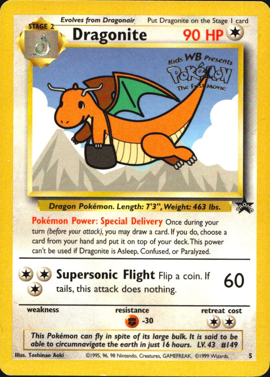 Dragonite 5 Promo Wizards Black Star Promos Pokemon Near Mint