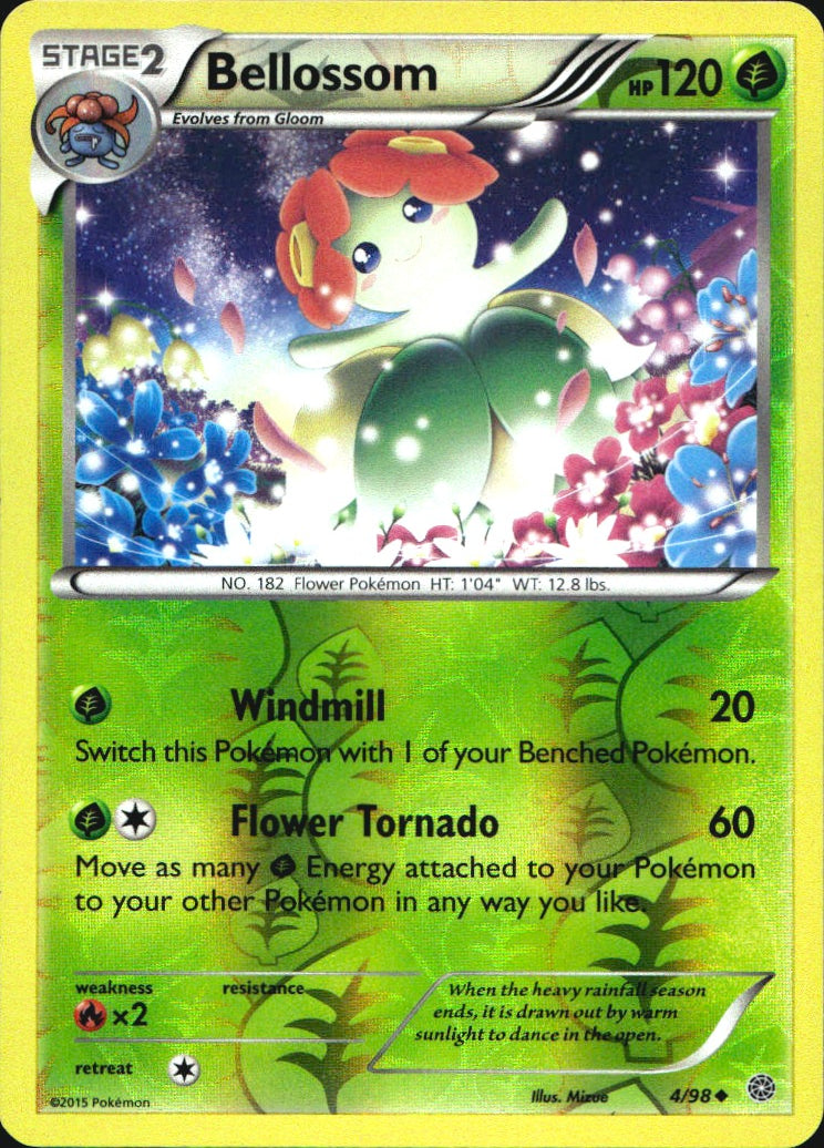 Bellossom 4/98 Uncommon Ancient Origins Pokemon Reverse Holo Near Mint