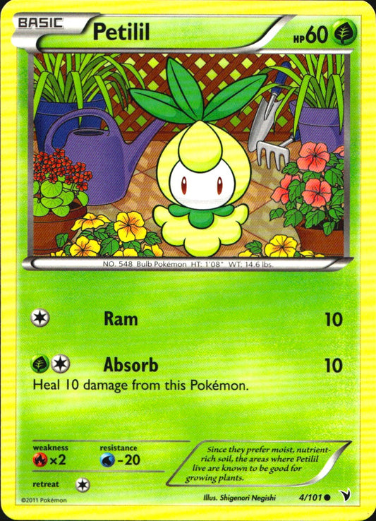 Petilil 4/101 Common Noble Victories Pokemon Near Mint