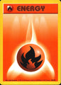 Fire Energy 98/102 Common Base Set Unlimited Pokemon Near Mint