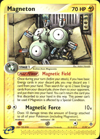 Magneton 17/97 Rare Dragon Pokemon Near Mint