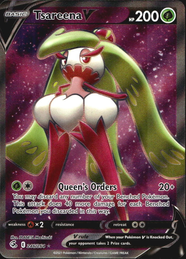 Tsareena V 246/264 Rare Ultra Fusion Strike Pokemon Near Mint