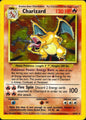 Charizard 4/102 Holo Rare Base Set Unlimited Pokemon Heavily Played