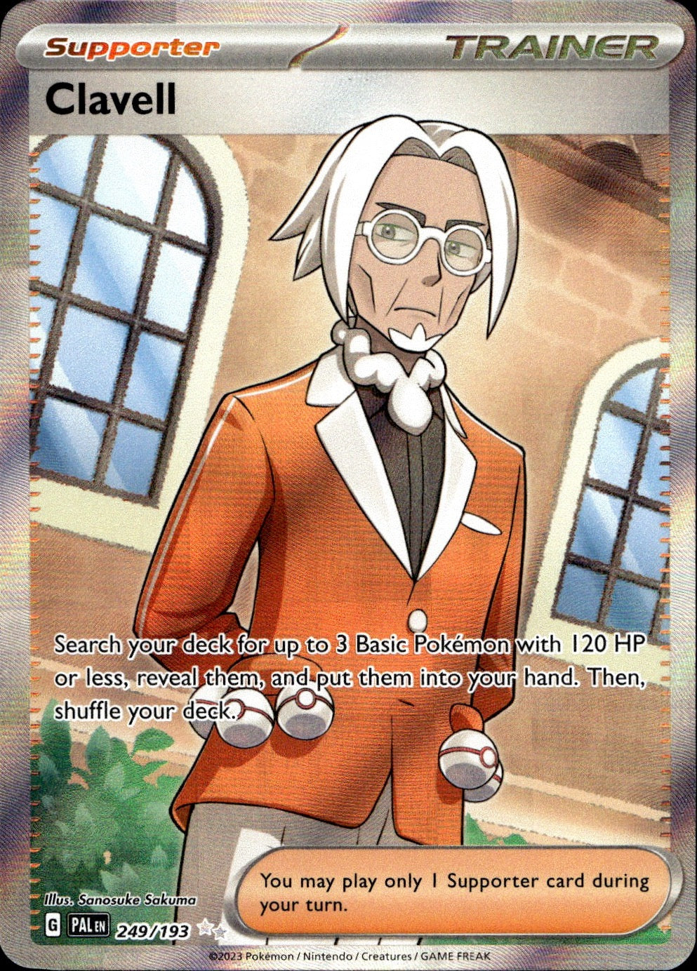 Clavell 249/193 Ultra Rare Paldea Evolved Pokemon Near Mint