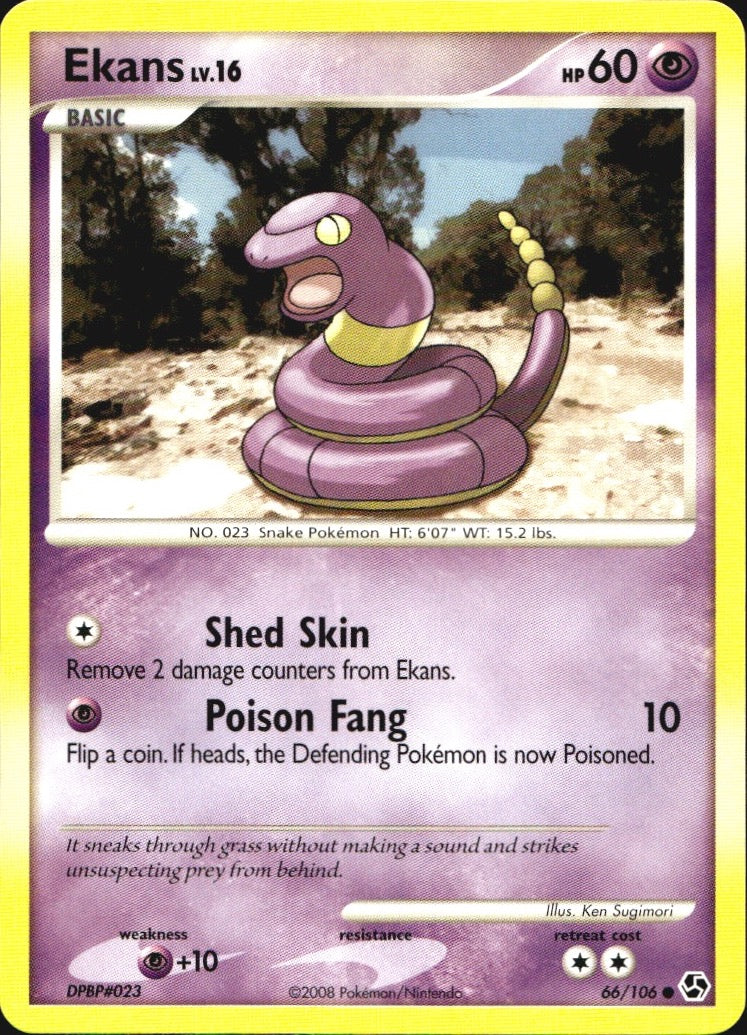 Ekans 66/106 Common Great Encounters Pokemon Near Mint