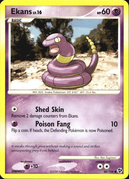 Ekans 66/106 Common Great Encounters Pokemon Near Mint