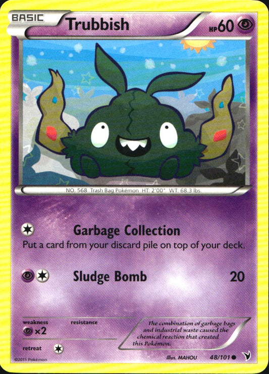 Trubbish 48/101 Common Noble Victories Pokemon Near Mint