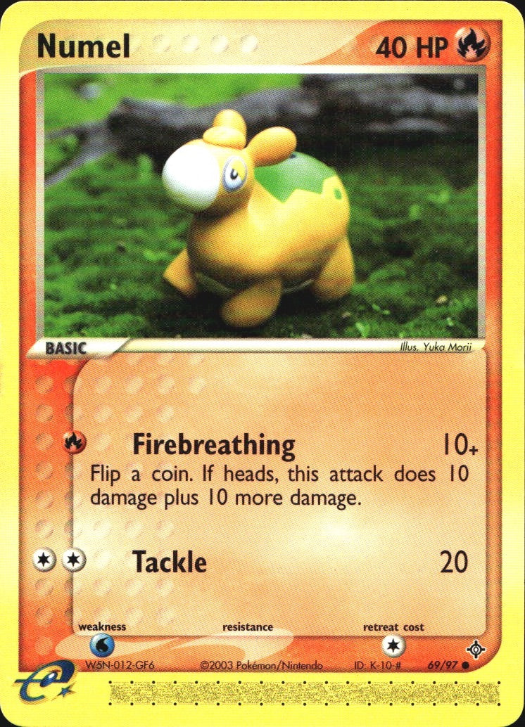 Numel 69/97 Common Dragon Pokemon Near Mint