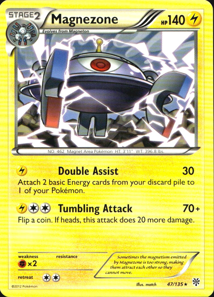 Magnezone 47/135 Rare Plasma Storm Pokemon Near Mint