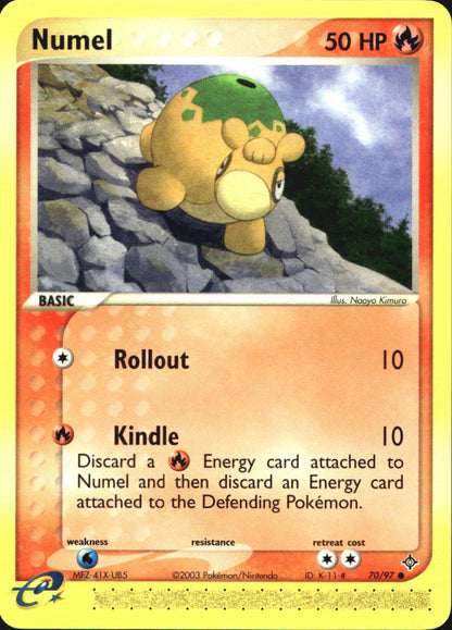 Numel 70/97 Common Dragon Pokemon Near Mint