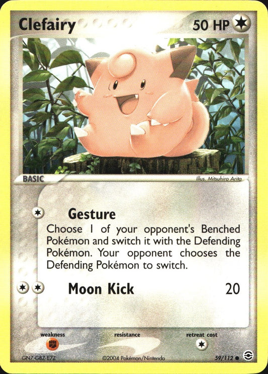 Clefairy 59/112 Common FireRed & LeafGreen Pokemon Near Mint