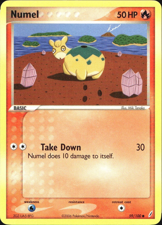 Numel 59/100 Common Crystal Guardians Pokemon Near Mint