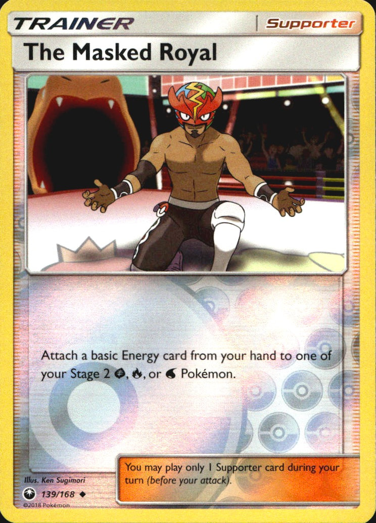 The Masked Royal 139/168 Uncommon Celestial Storm Pokemon Reverse Holo Near Mint