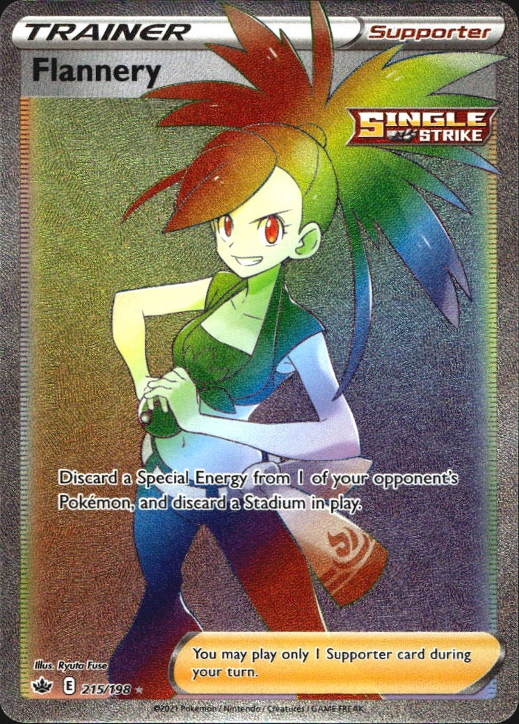 Flannery 215/198 Rainbow Rare Chilling Reign Near Mint