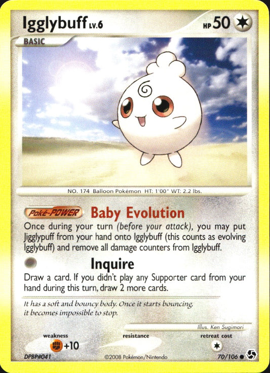 Igglybuff 70/106 Common Great Encounters Pokemon Near Mint