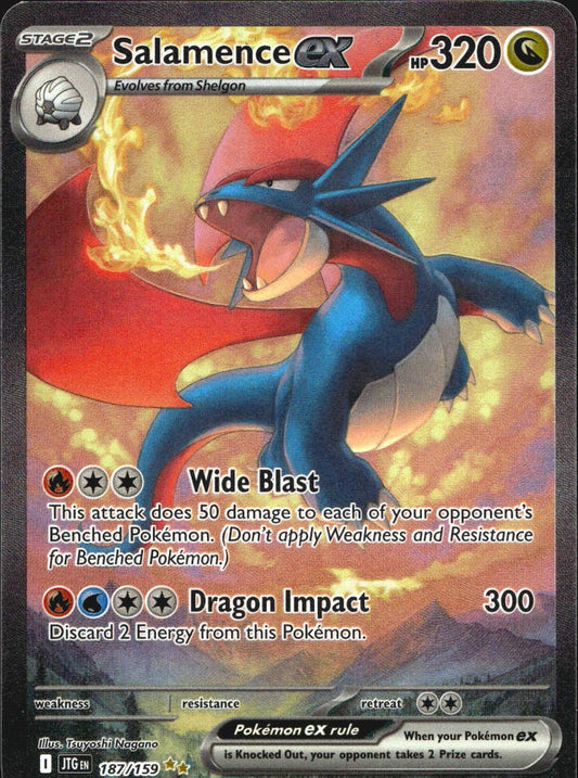 Salamence ex 187/159 Special Illustration Rare Journey Together Pokemon NM