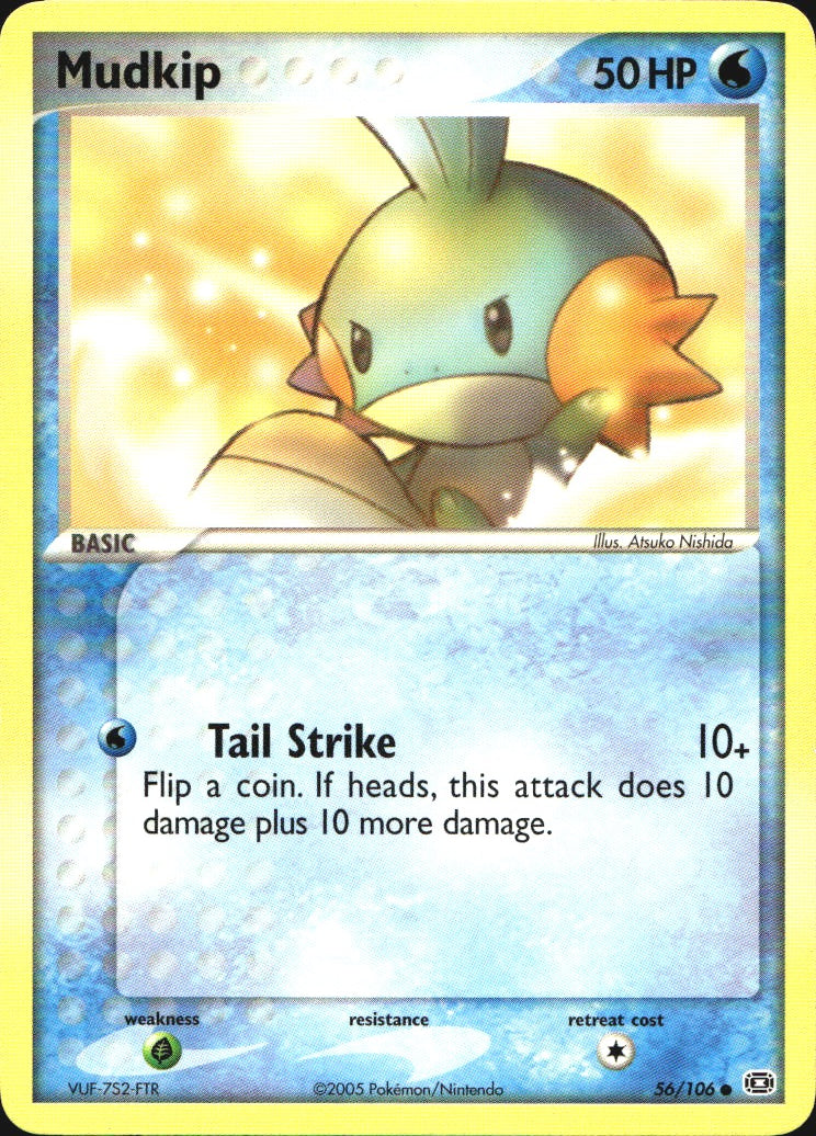 Mudkip 56/106 Common Emerald Pokemon Near Mint