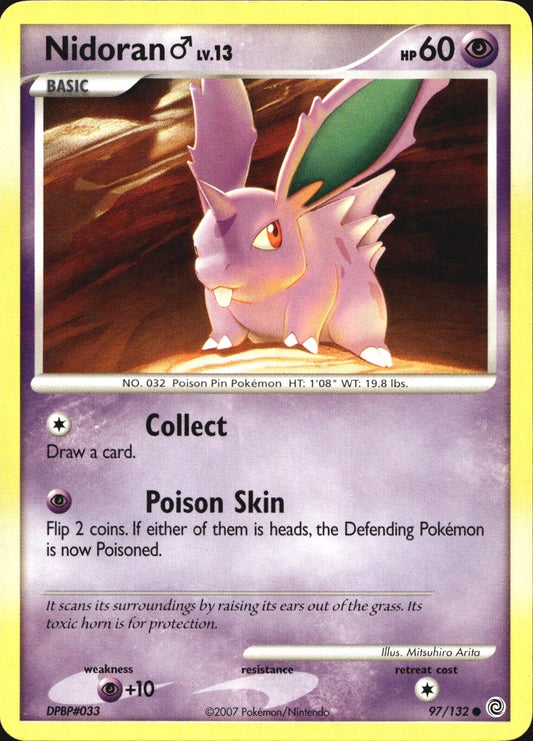 Nidoran M 97/132 Common Secret Wonders Pokemon Near Mint