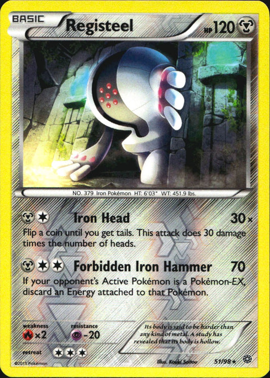 Registeel 51/98 Rare Ancient Origins Pokemon Reverse Holo Near Mint