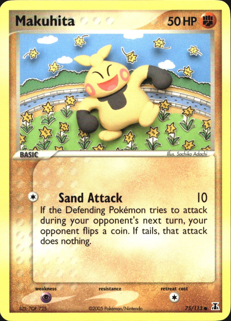 Makuhita 75/113 Common Delta Species Pokemon Near Mint