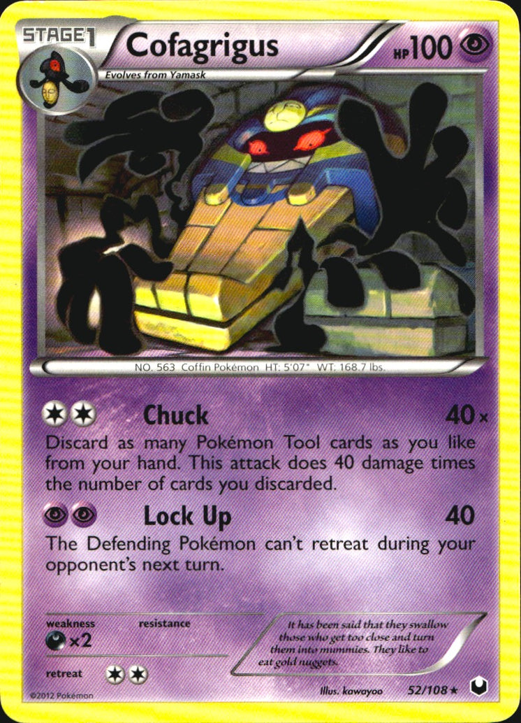 Cofagrigus 52/108 Rare Dark Explorers Pokemon Near Mint