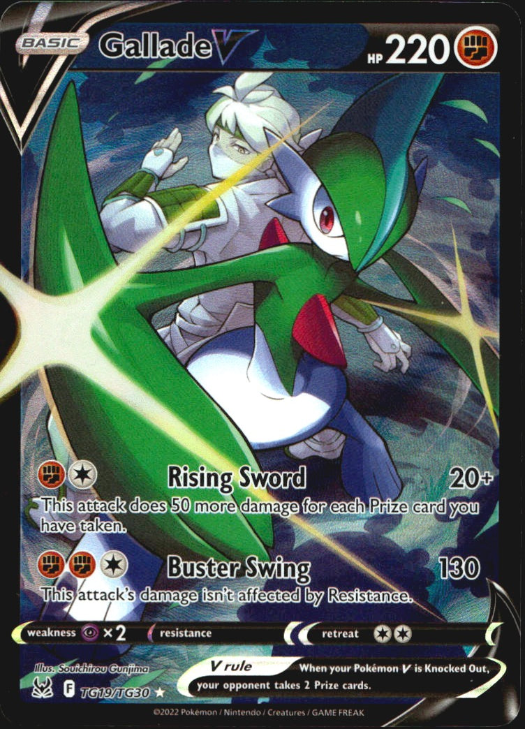 Gallade V TG19/TG30 Holo Rare V Lost Origin Trainer Gallery Pokemon Near Mint