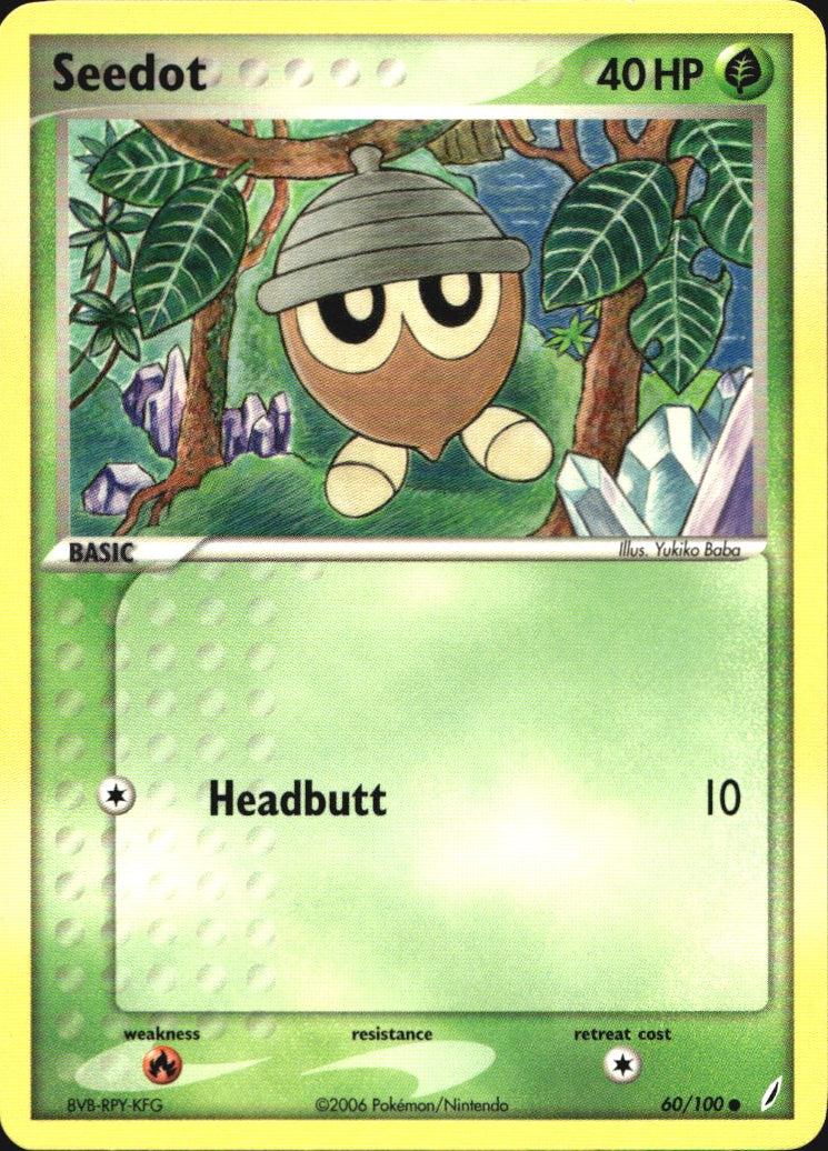 Seedot 60/100 Common Crystal Guardians Pokemon Near Mint