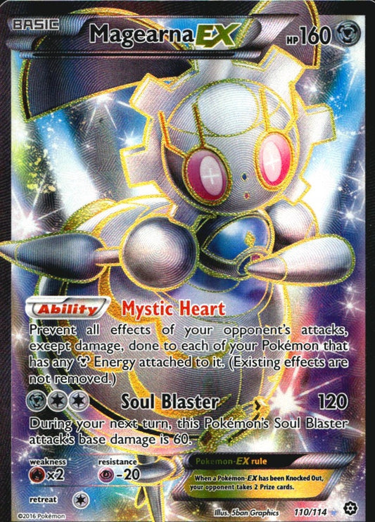 Magearna EX 110/114 Rare Ultra Steam Siege Pokemon Near Mint