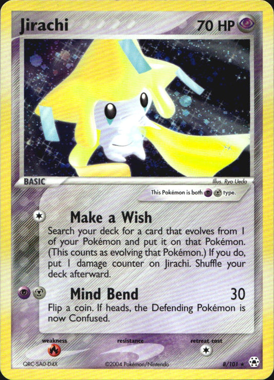 Jirachi 8/101 Holo Rare Hidden Legends Pokemon Near Mint