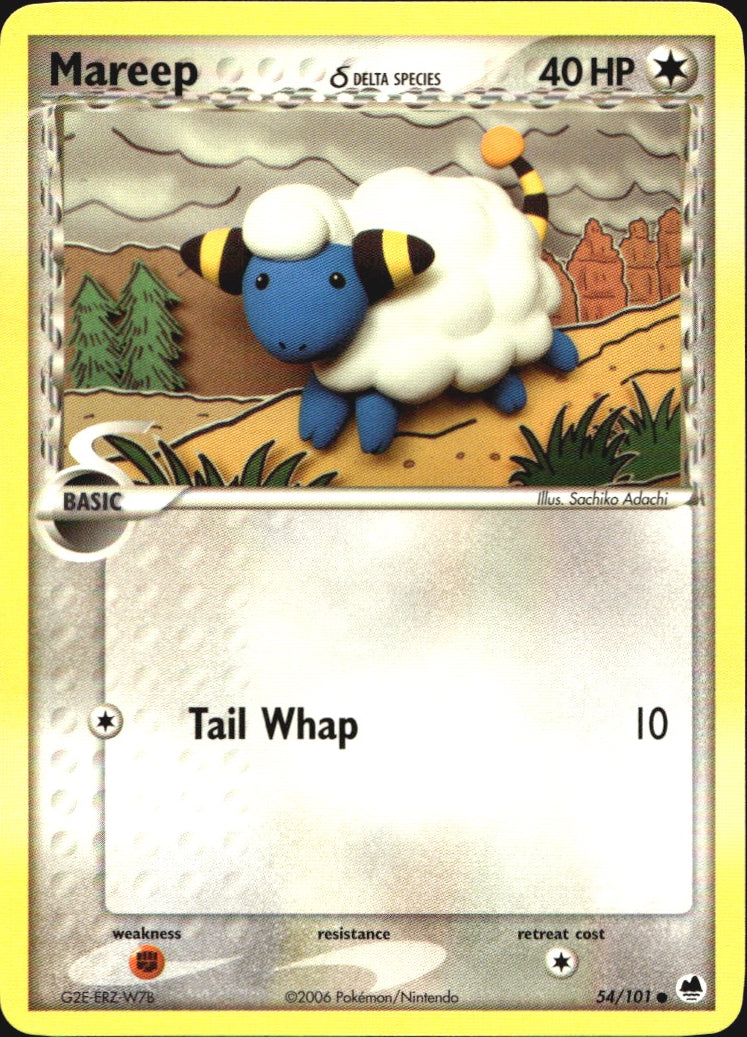 Mareep 54/101 Common Dragon Frontiers Pokemon Near Mint