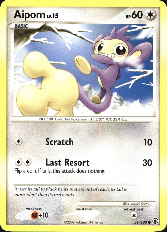 Aipom 51/100 Common Majestic Dawn Pokemon Near Mint