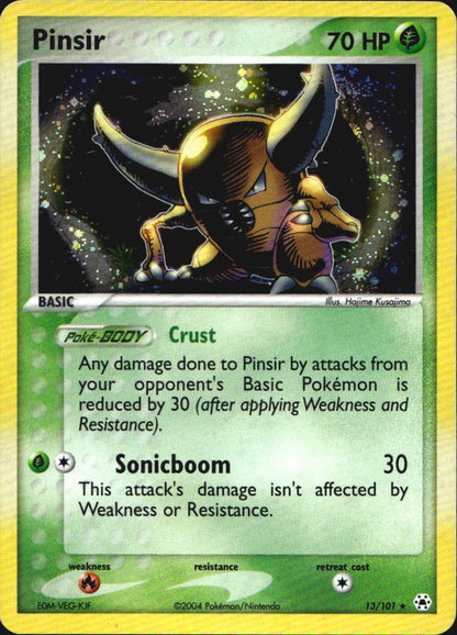 Pinsir 13/101 Holo Rare Hidden Legends Pokemon Near Mint