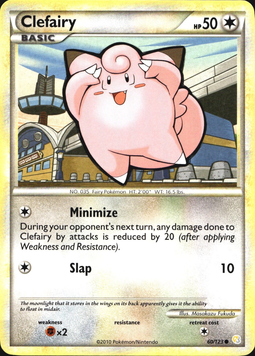 Clefairy 60/123 Common HeartGold & SoulSilver Pokemon Near Mint