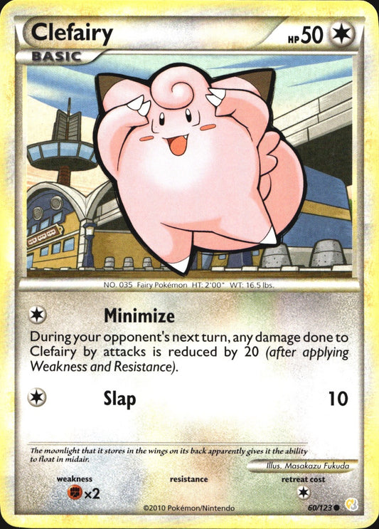 Clefairy 60/123 Common HeartGold & SoulSilver Pokemon Near Mint