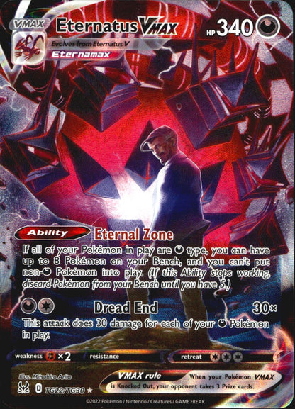 Eternatus VMAX TG22/TG30 Holo Rare VMAX Lost Origin Trainer Gallery Pokemon NM
