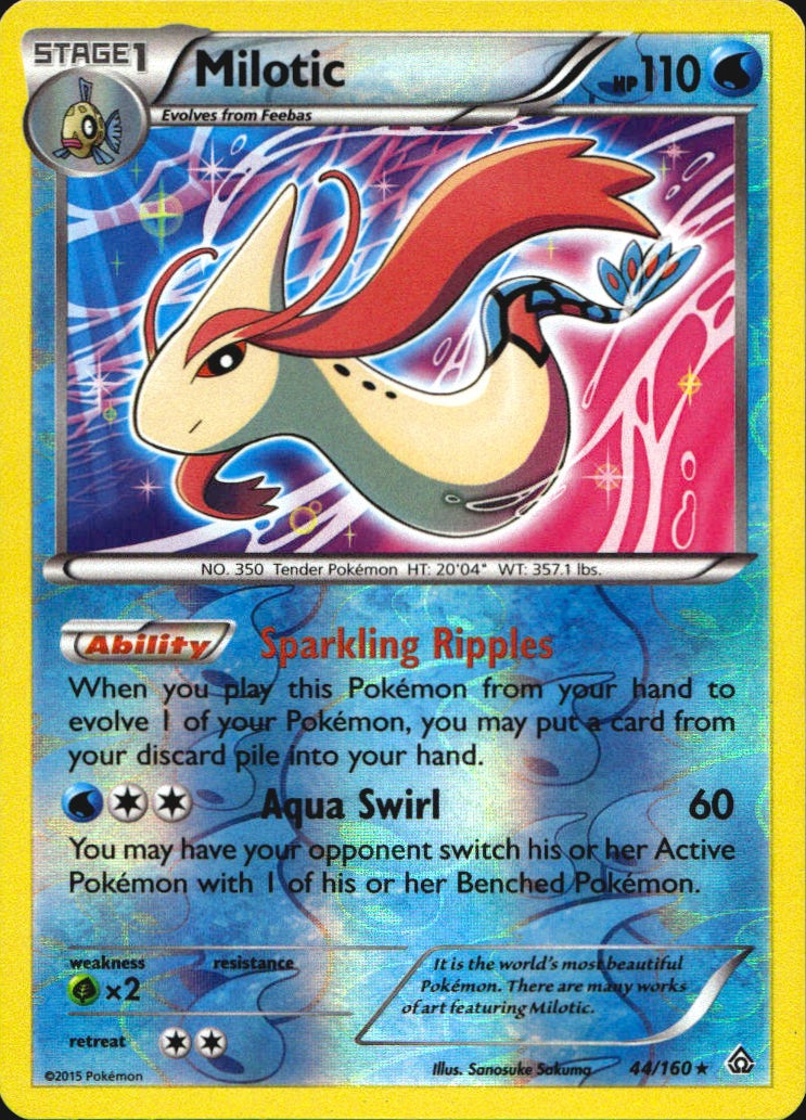Milotic 44/160 Primal Clash Pokemon Reverse Holo Near Mint