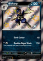 Bisharp 186/091 Shiny Rare Paldean Fates Pokemon Near Mint