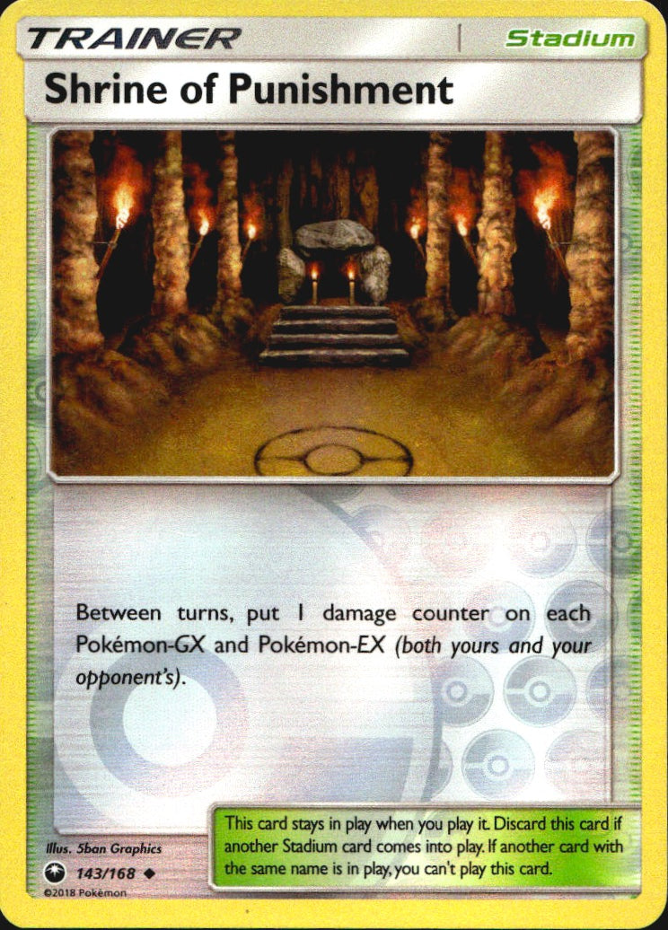 Shrine of Punishment 143/168 Uncommon Celestial Storm Pokemon Reverse Holo NM