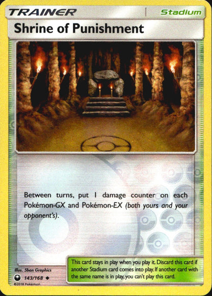 Shrine of Punishment 143/168 Uncommon Celestial Storm Pokemon Reverse Holo NM