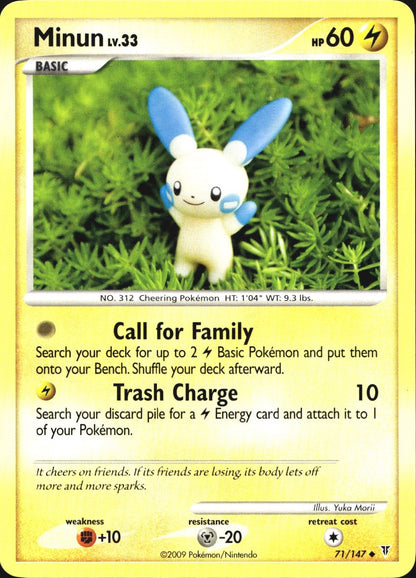 Minun 71/147 Uncommon Supreme Victors Pokemon Near Mint