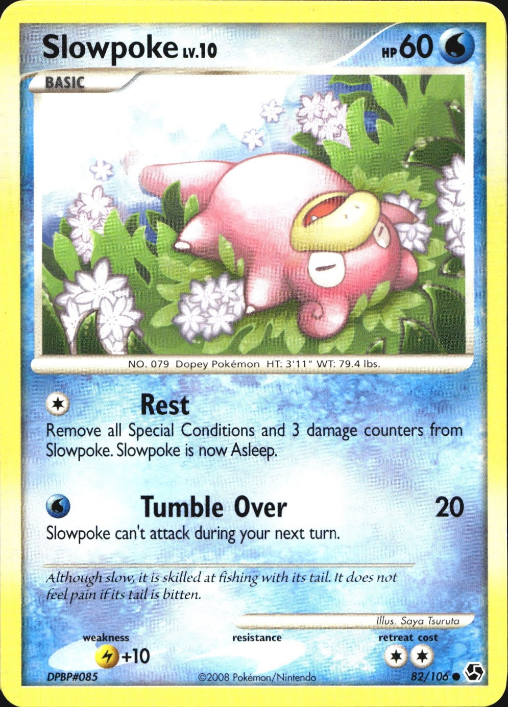 Slowpoke 82/106 Common Great Encounters Pokemon Near Mint