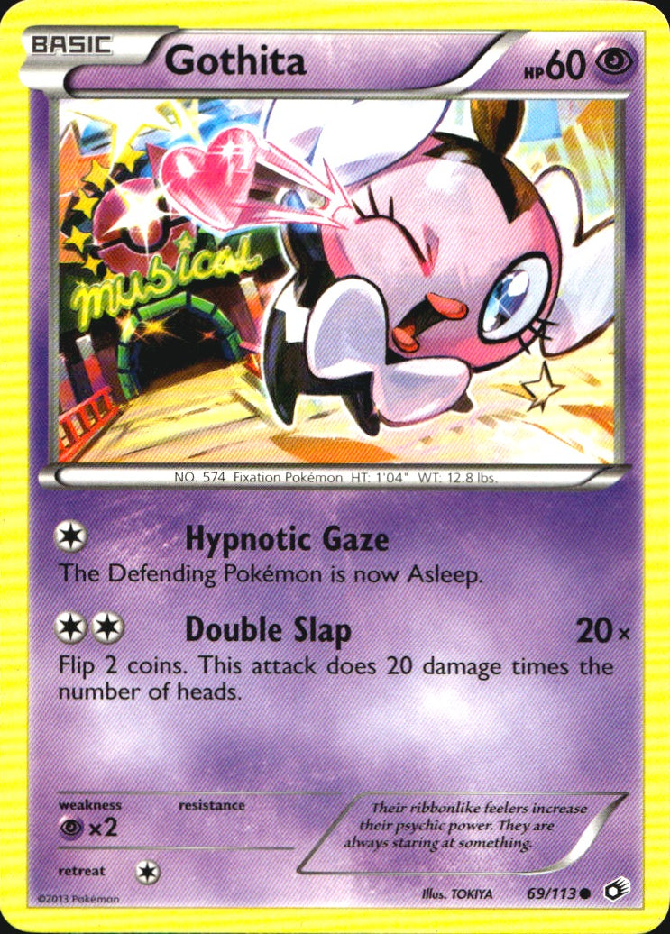 Gothita 69/113 Common Legendary Treasures Pokemon Near Mint