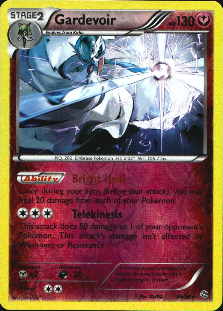 Gardevoir 54/98 Holo Rare Ancient Origins Pokemon Reverse Holo Near Mint