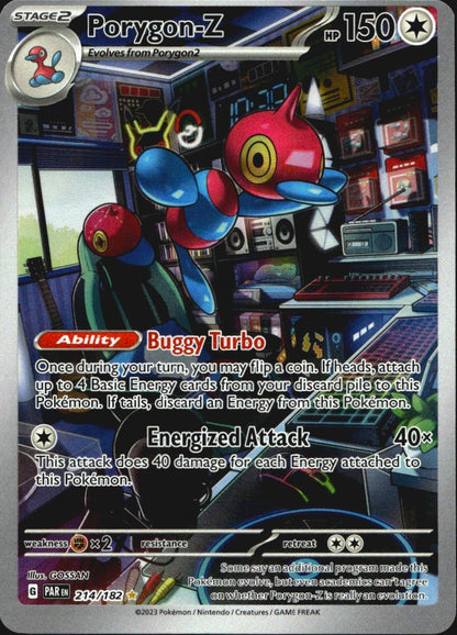 Porygon-Z 214/182 Illustration Rare Paradox Rift Pokemon Near Mint