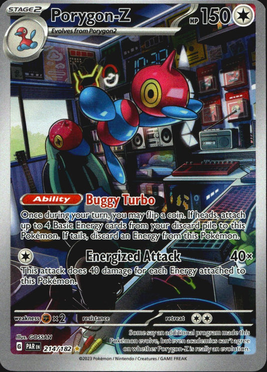 Porygon-Z 214/182 Illustration Rare Paradox Rift Pokemon Near Mint