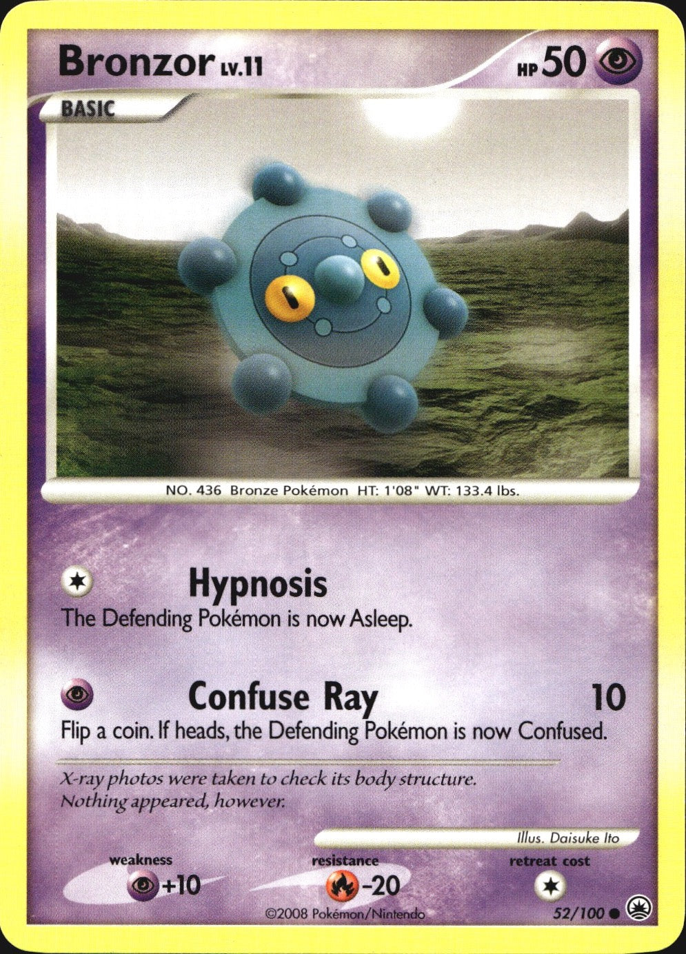Bronzor 52/100 Common Majestic Dawn Pokemon Near Mint