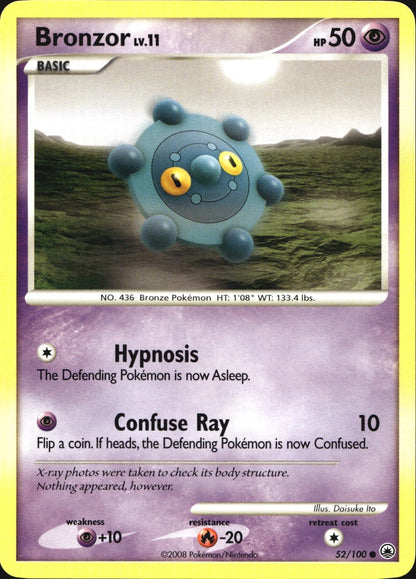 Bronzor 52/100 Common Majestic Dawn Pokemon Near Mint